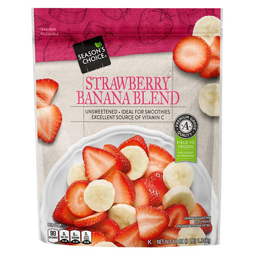 Season's Choice Frozen Strawberry Banana Blend, 48 oz